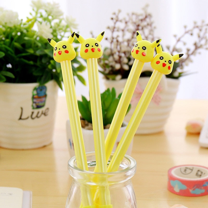2pc Cartoon Kawaii Cute Plastic Pokemon Gel Pens