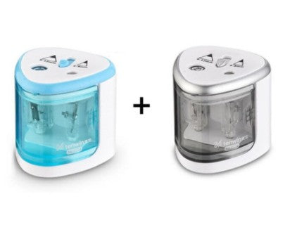 New Automatic pencil sharpener Two-hole Electric Switch Pencil Sharpener