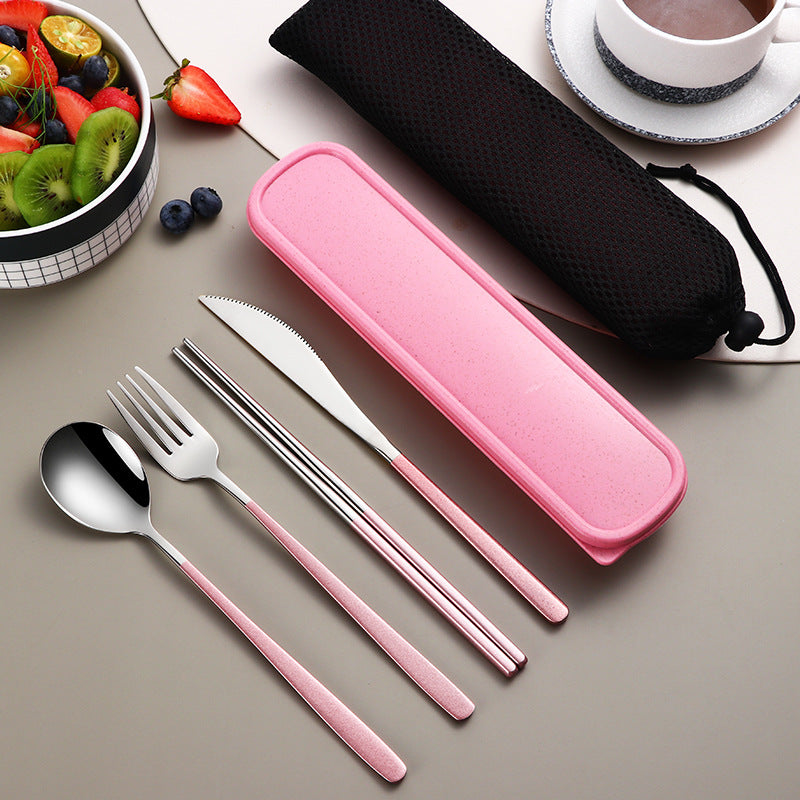 304 Dinnerware Set Flatware Kitchen Accessories Camping Travel Sets