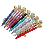 21Color Kawaii Ballpoint Pen Big Gem Metal Ball Pen With Large Diamond