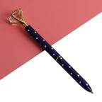 21Color Kawaii Ballpoint Pen Big Gem Metal Ball Pen With Large Diamond