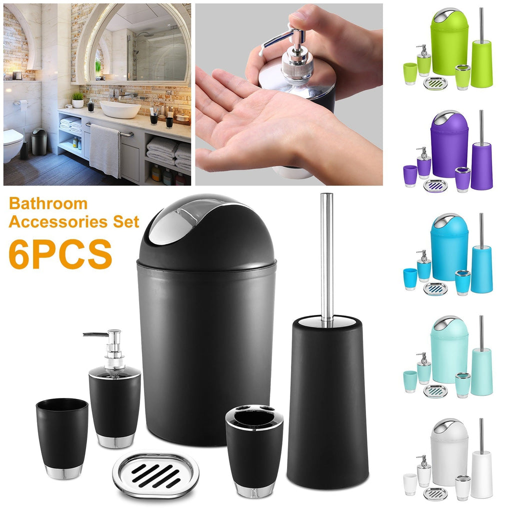 Bathroom Accessories Set 6 Pcs Bathroom Set Ensemble