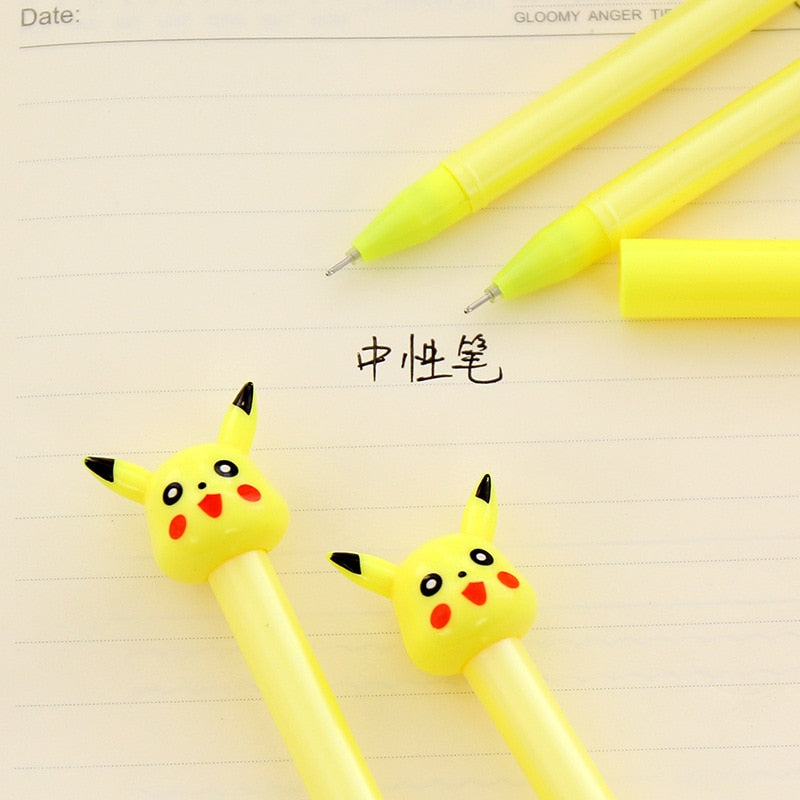 2pc Cartoon Kawaii Cute Plastic Pokemon Gel Pens