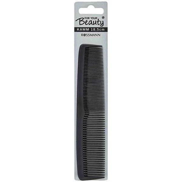 For Your Beauty Black Hair Comb - 7.28" Detangling & Styling
