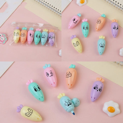 1 PCS Cute Mini Highlighter Lovely Cartoon Paint Marker Pen