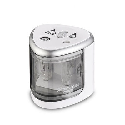 New Automatic pencil sharpener Two-hole Electric Switch Pencil Sharpener