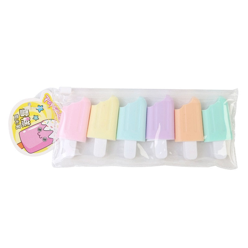1 PCS Cute Mini Highlighter Lovely Cartoon Paint Marker Pen