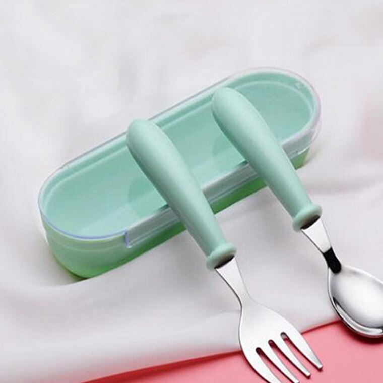 Baby Gadgets Tableware Set Children Utensil Stainless Steel Toddler Dinnerware