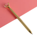 21Color Kawaii Ballpoint Pen Big Gem Metal Ball Pen With Large Diamond