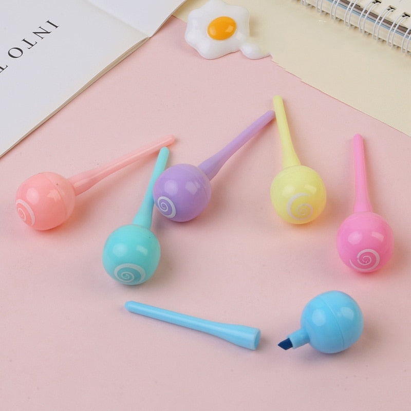 1 PCS Cute Mini Highlighter Lovely Cartoon Paint Marker Pen