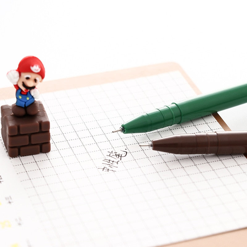 Super Mario Gel Pen Signature Pen Escolar Papelaria School Office Supply