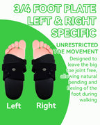 AFO Drop Foot Brace, Adjustable Ankle Support Orthosis for Stroke Recovery & Daily Mobility