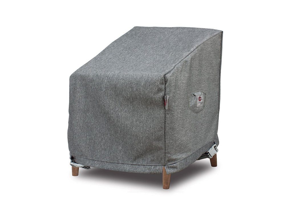 Premium Heavy-Duty Medium Club Chair Cover - 3-Layer Water & UV-Resistant, Platinum Series, 32"W x 28"D x 21''/34"H for Outdoor Patio Furniture