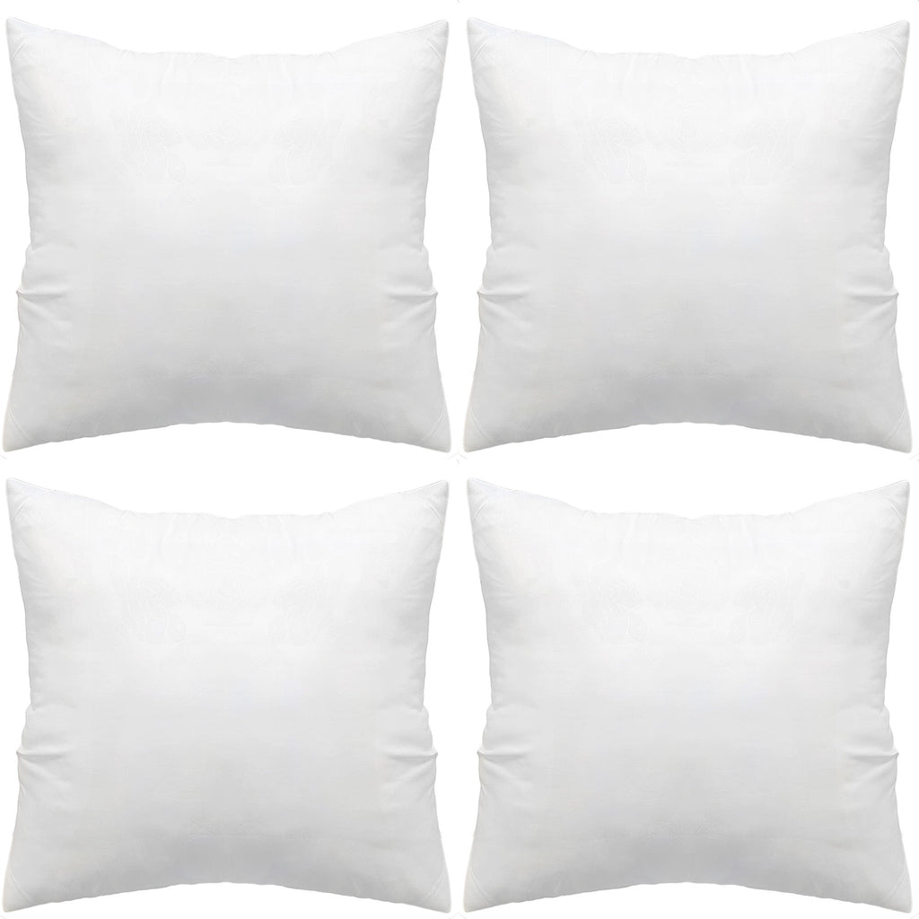 4pcs Throw Pillow Inserts, Square Cushion Inner Soft Fluffy Plump Stuffer Cushion Pillow