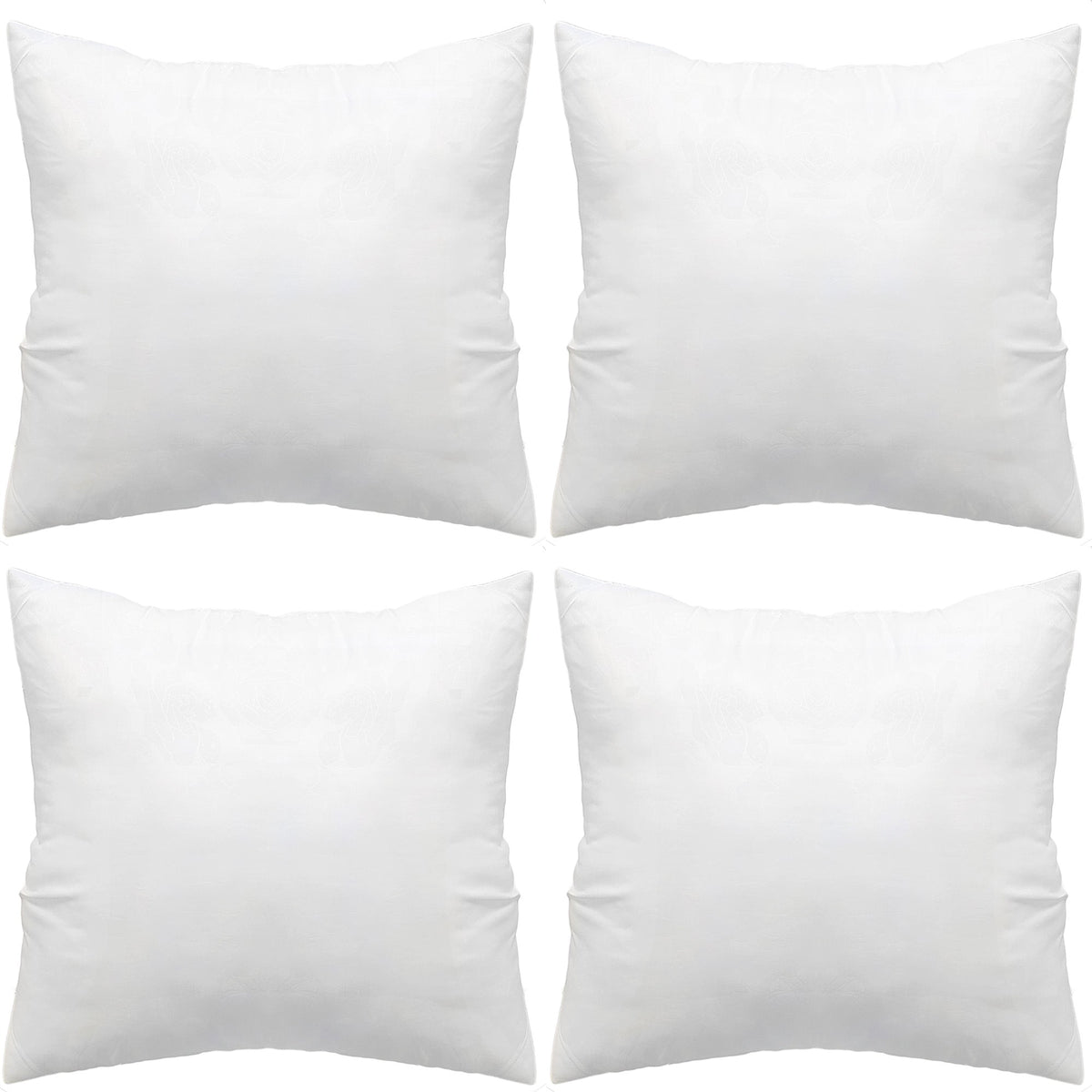 4pcs Throw Pillow Inserts, Square Cushion Inner Soft Fluffy Plump Stuffer Cushion Pillow