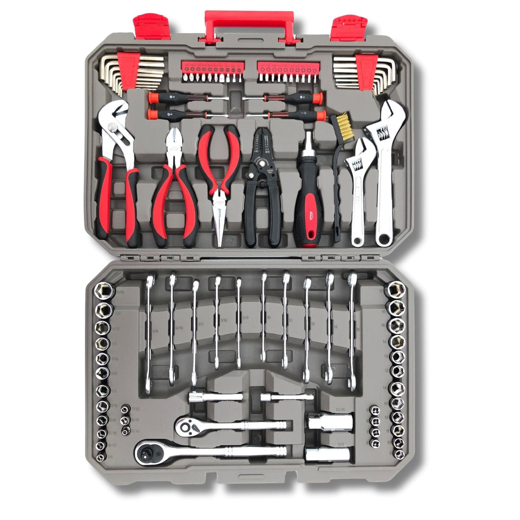95 Piece Mechanics Tool Set in Metric and SAE for Small Engine