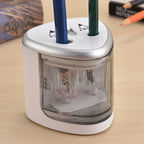 New Automatic pencil sharpener Two-hole Electric Switch Pencil Sharpener