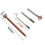 21Color Kawaii Ballpoint Pen Big Gem Metal Ball Pen With Large Diamond