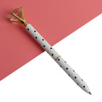 21Color Kawaii Ballpoint Pen Big Gem Metal Ball Pen With Large Diamond