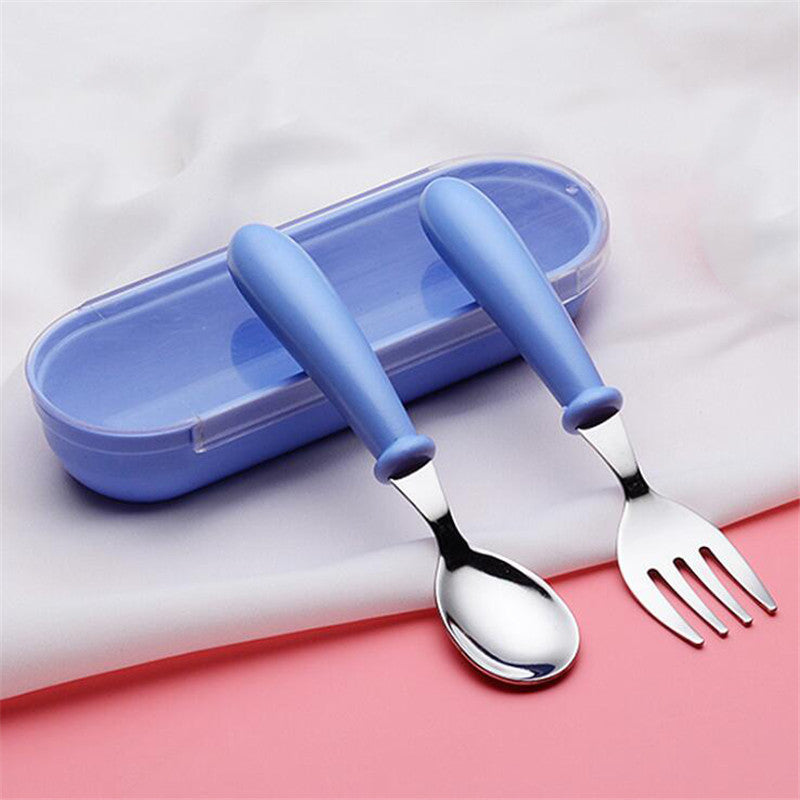 Baby Gadgets Tableware Set Children Utensil Stainless Steel Toddler Dinnerware