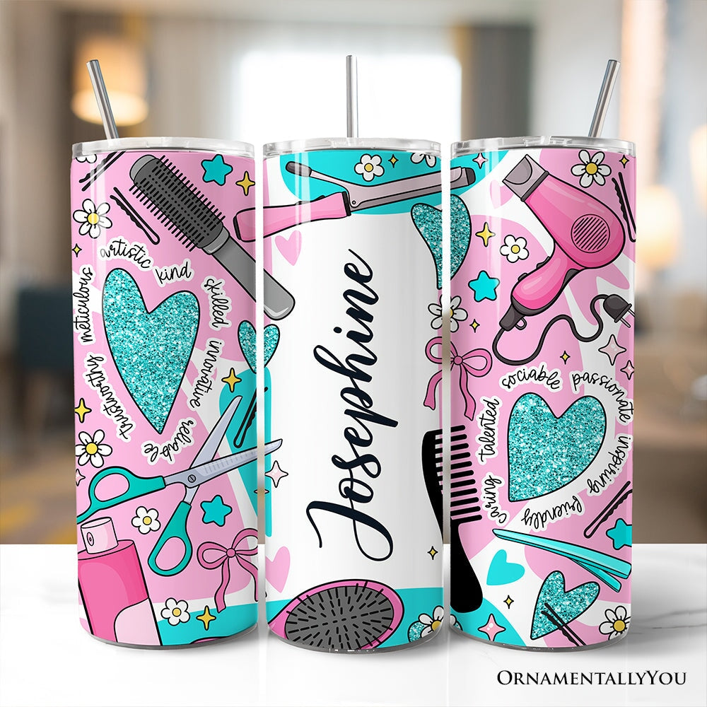 Hair Stylist Beauty Tools Pattern 20oz Personalized Tumbler