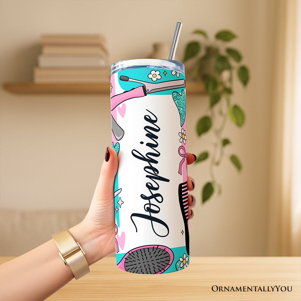 Hair Stylist Beauty Tools Pattern 20oz Personalized Tumbler