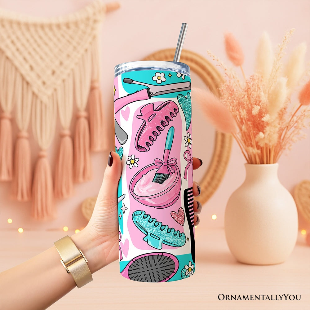 Hair Stylist Beauty Tools Pattern 20oz Personalized Tumbler