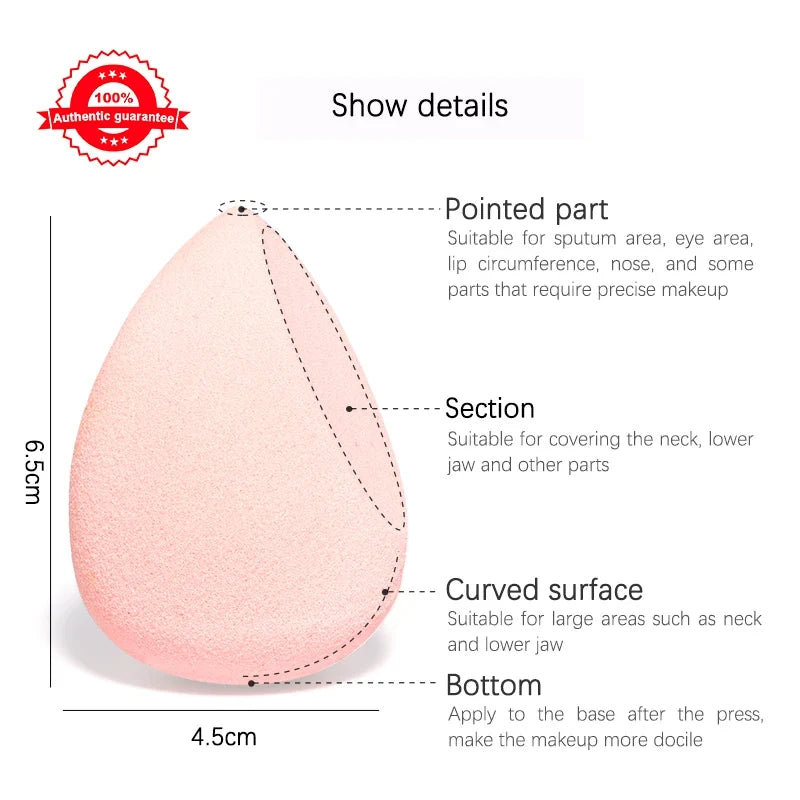 20/5/1pcs Makeup Sponge Concealer Smooth Cosmetic Powder Puff