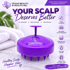 Texas Beauty & Health Scalp Massager Shampoo Brush, Massaging Scrubber