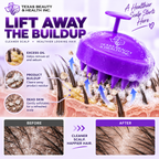 Texas Beauty & Health Scalp Massager Shampoo Brush, Massaging Scrubber