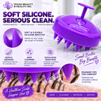 Texas Beauty & Health Scalp Massager Shampoo Brush, Massaging Scrubber
