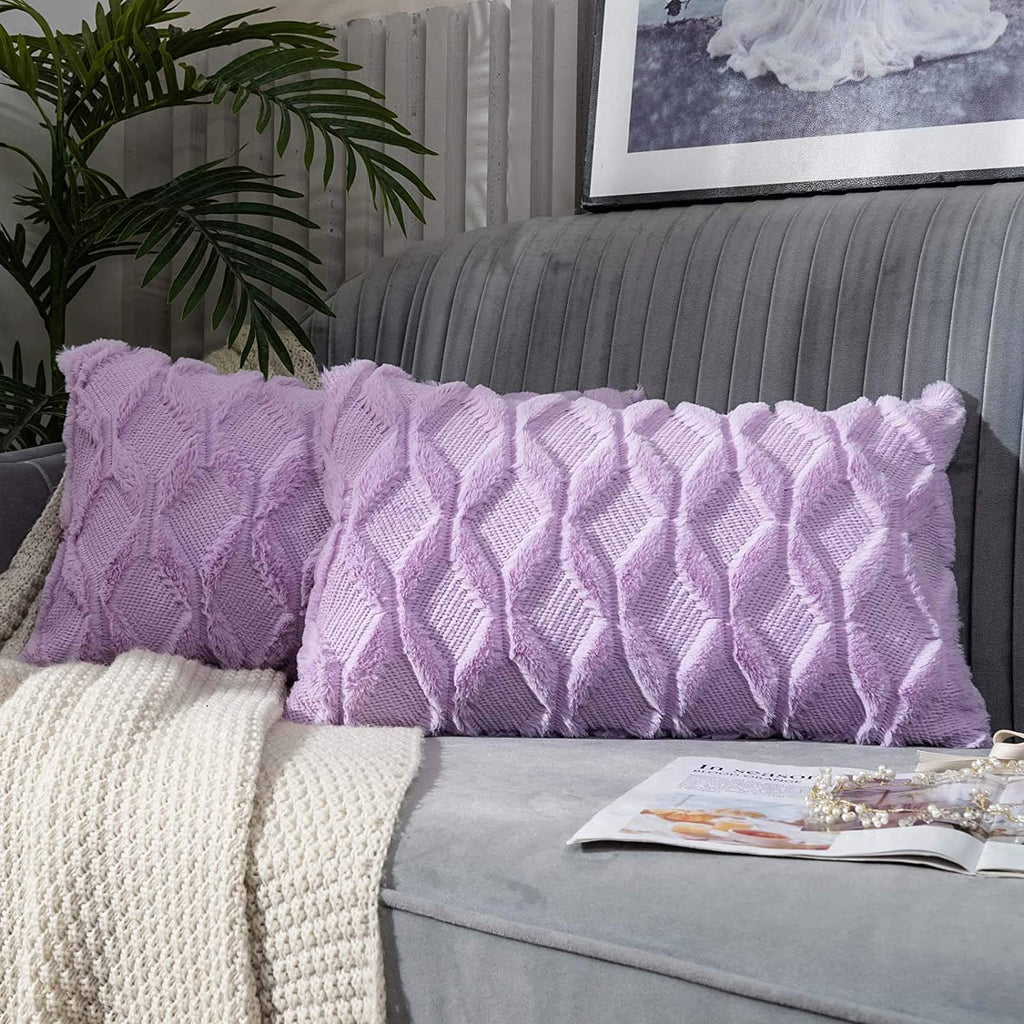 Pack of 2 bundle One 18"x18" with a matching color of one 12"x20" Square and rectangle combo set