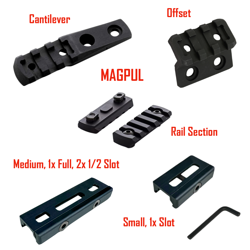 18650 LED Rifle Mounted Light - 6x Anodized Colors