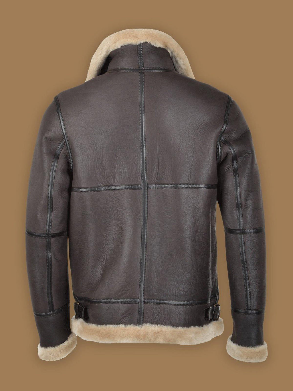 Men's Dark Brown RAF Shearling Bomber Jacket