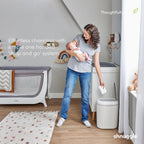 Changing Essentials Kit: Shnuggle Changing Mat + Diaper Pail + Better Bag Liners (90 Day Supply)