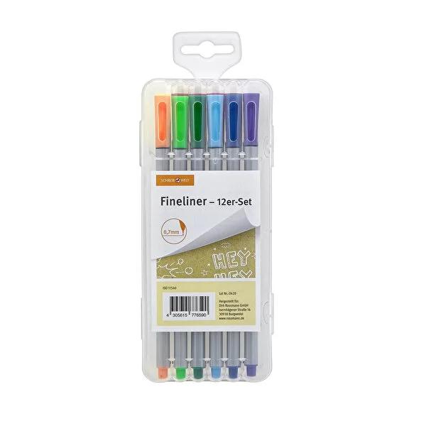 Schreibwelt Colored Pens 0.7mm - 12-Pack