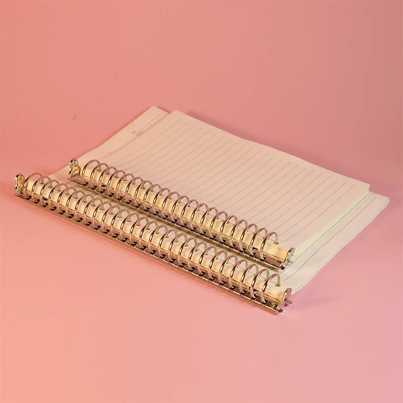 A5 B5 Stainless Steel Ring Binder Clips 20/26 Rings Paper
