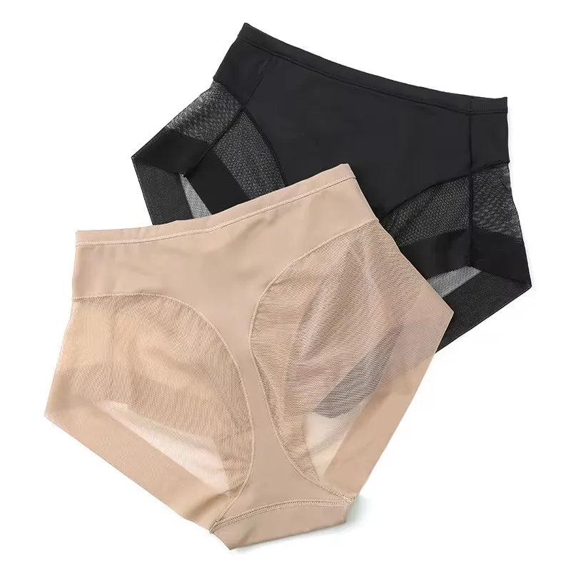 1/2/3/4 Pcs Womens Slimming Panties High Waist Tummy Control Briefs Female