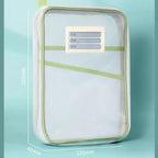 A4 Stationery Storage Bag Double-layer Mesh Zipper Bag