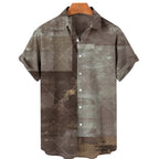 Men's Hawaiian Shirts Men's Short Sleeved Vintage Shirt