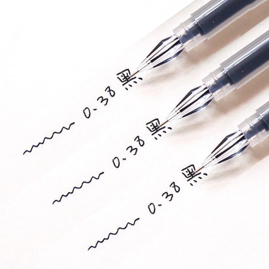 3pcs/mix Diamond tip Gel Pen Fine 0.38mm
