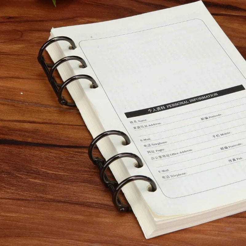 2PCS Ring Binder Clips Detachable Buckle Loose-leaf Binder