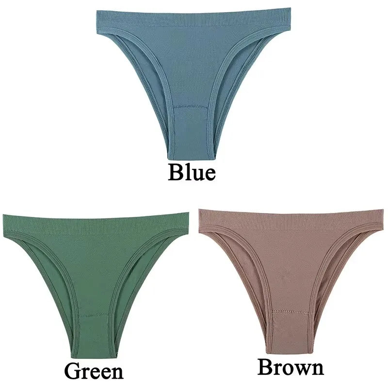 1/2/3/4 Pcs Womens Slimming Panties High Waist Tummy Control Briefs Female