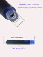 12-60PCS/Set Colourful Ink Sac Fountain Pen