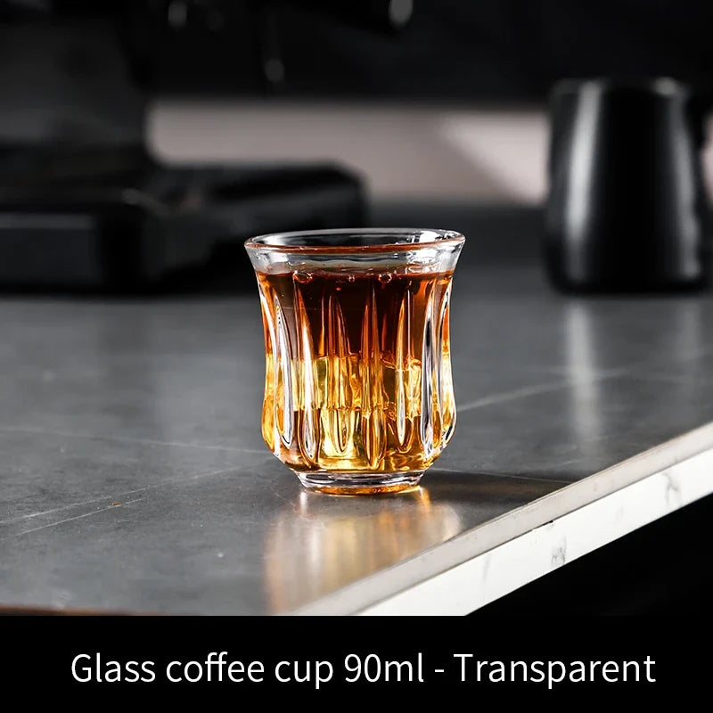 BINCOO 90ml-400ml Glass Coffee Cup Drinking Glasses
