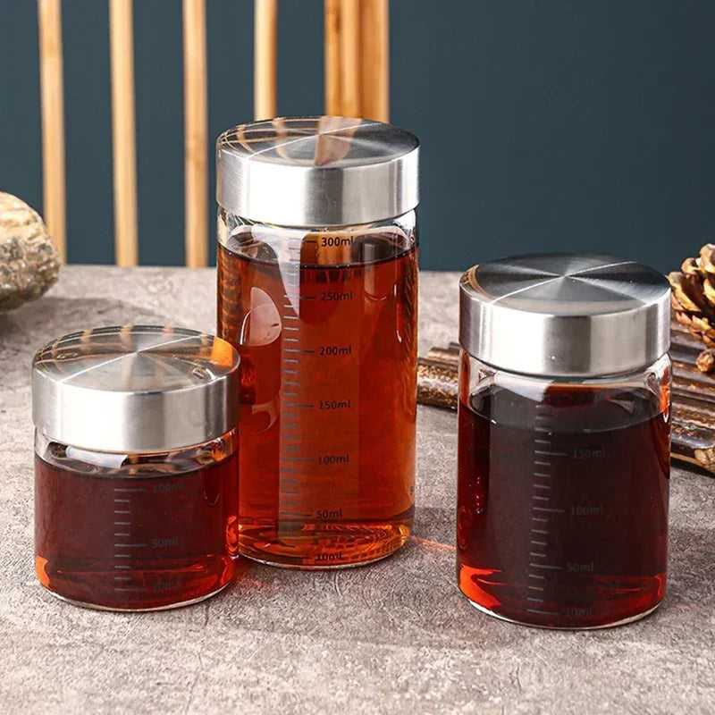 100-500ml Glass Bottle with Scale High Borosilicate Heat-resistant Glass