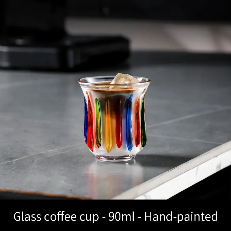 BINCOO 90ml-400ml Glass Coffee Cup Drinking Glasses