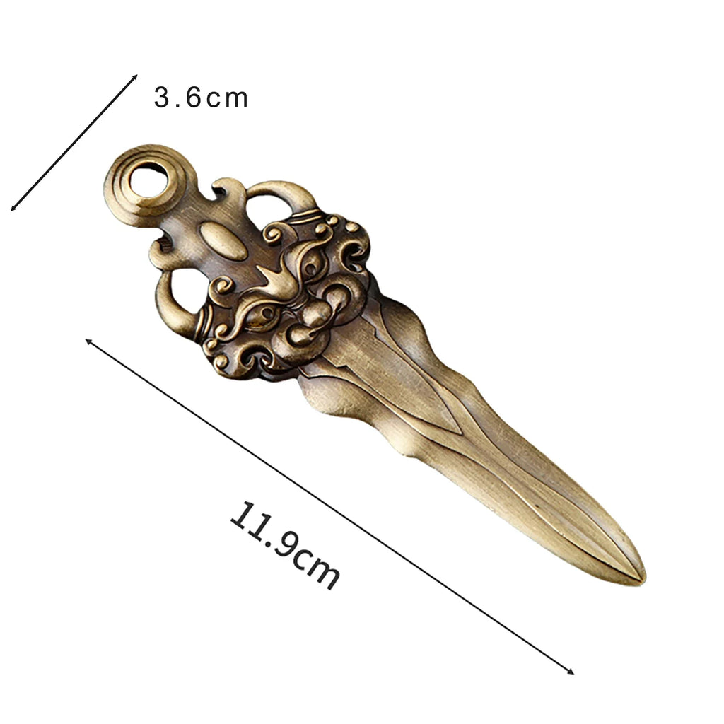 1PCS Retro Sword Letter Opener Zinc Alloy Portalble Utility Knife