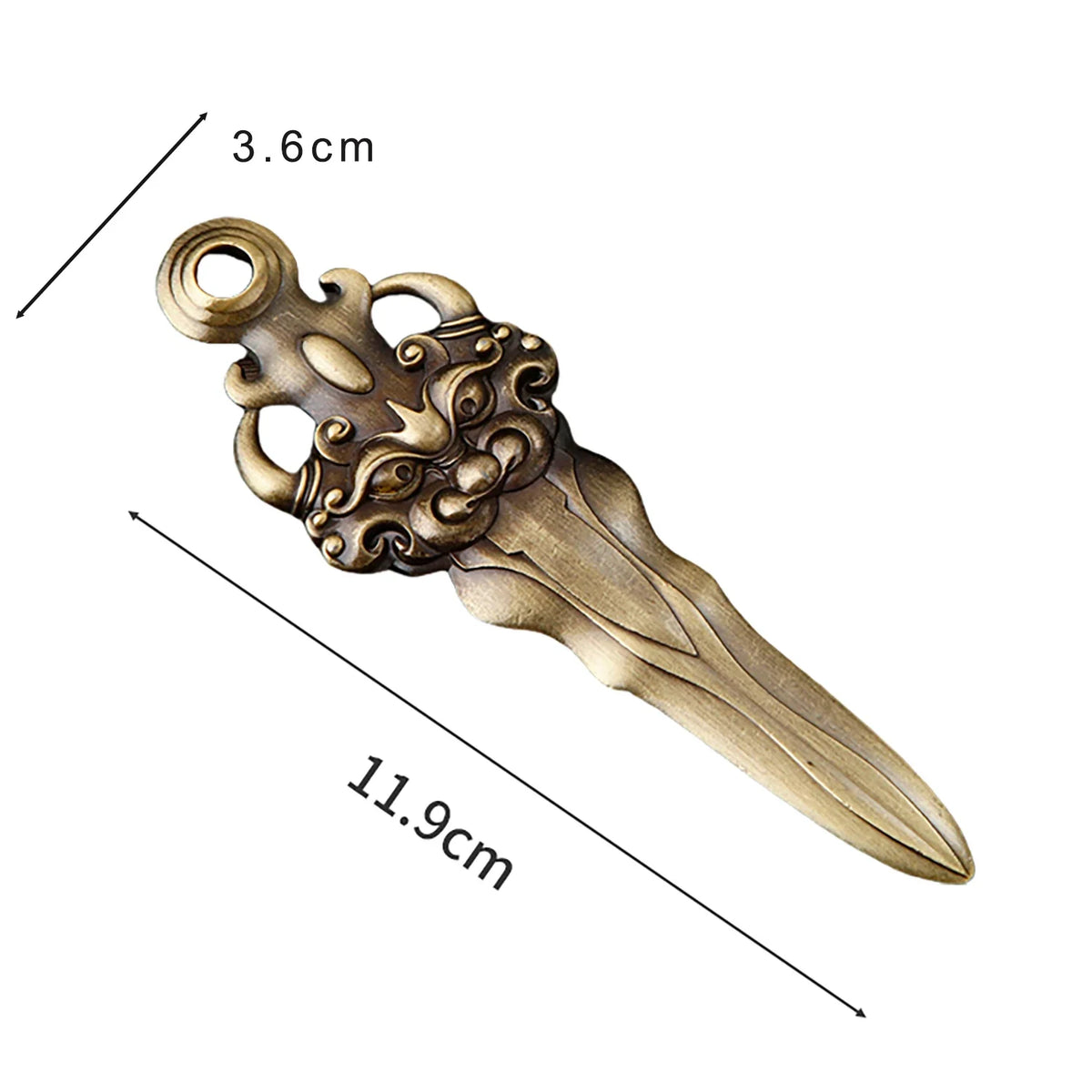 1PCS Retro Sword Letter Opener Zinc Alloy Portalble Utility Knife
