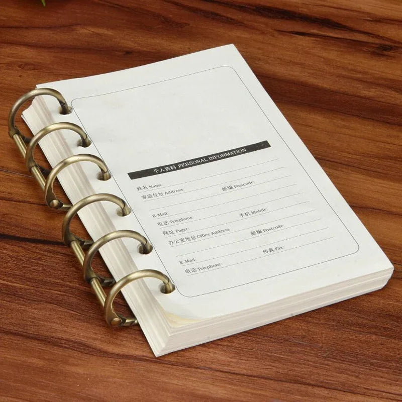 2PCS Ring Binder Clips Detachable Buckle Loose-leaf Binder